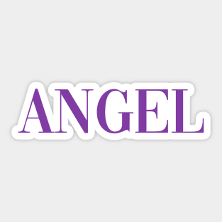 Angel - Pose - Purple Sticker